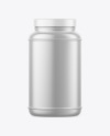 Matte Metallic Protein Jar Mockup