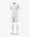 Soccer Kit Mockup - Half Side View