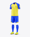 Soccer Kit Mockup - Half Side View