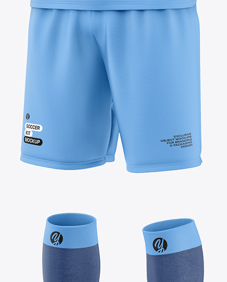 Soccer Kit Mockup - Half Side View