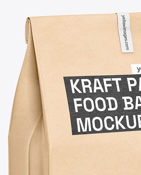 Kraft Paper Food Bag Mockup