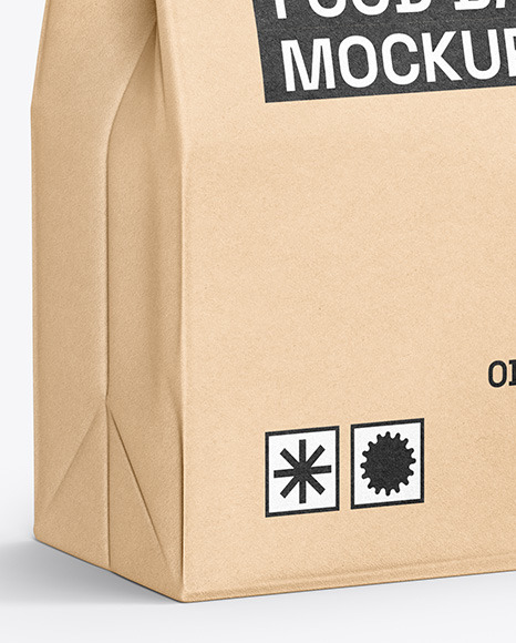 Kraft Paper Food Bag Mockup