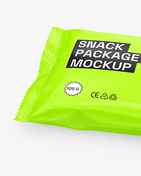 Matte Snack Package Mockup