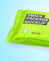 Matte Metallic Snack Package Mockup