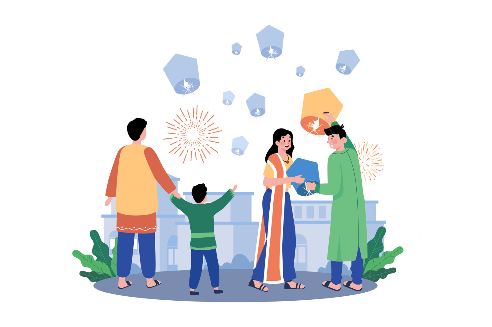 M661_Diwali Celebration Illustration Pack