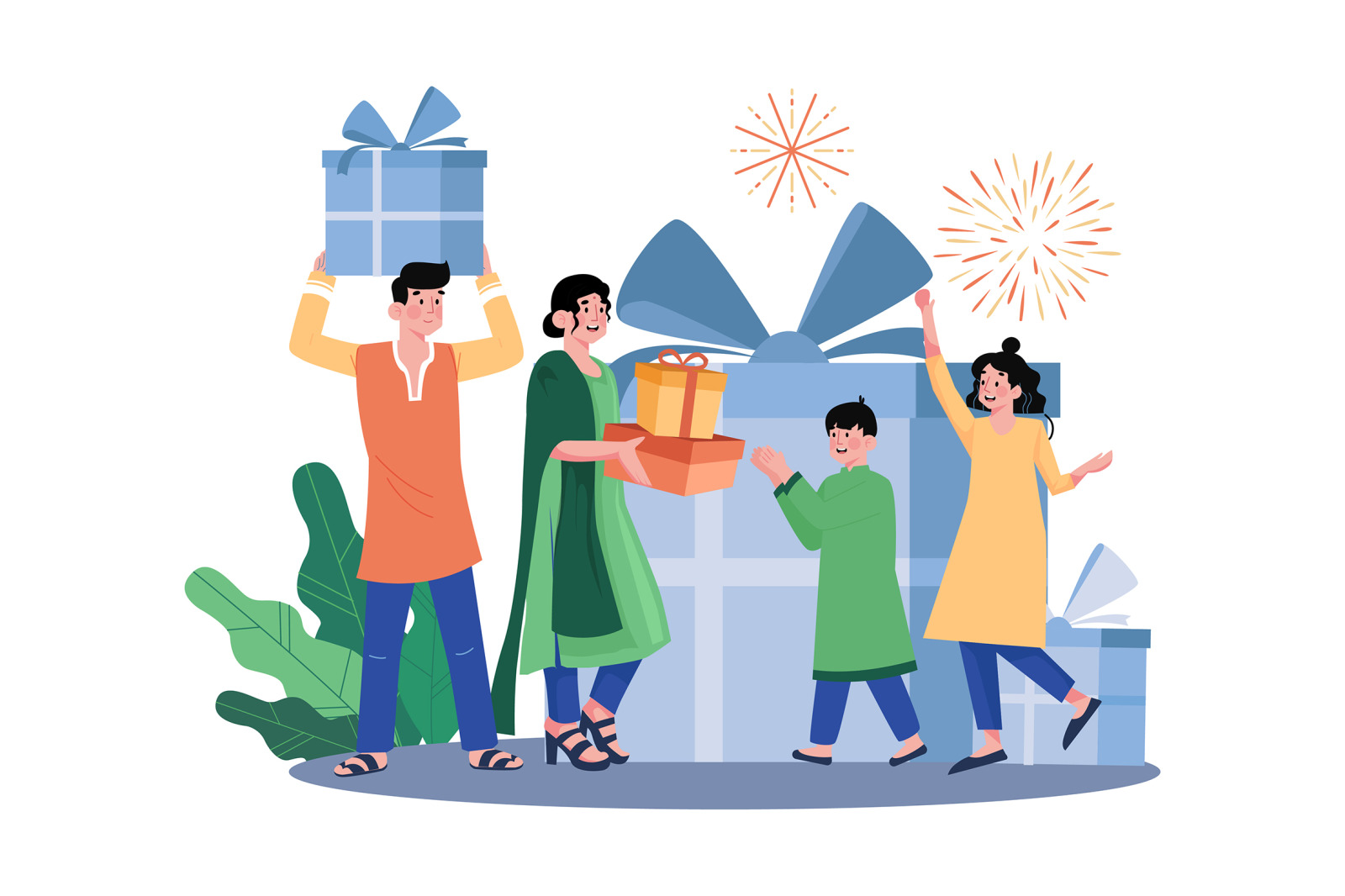 M661_Diwali Celebration Illustration Pack