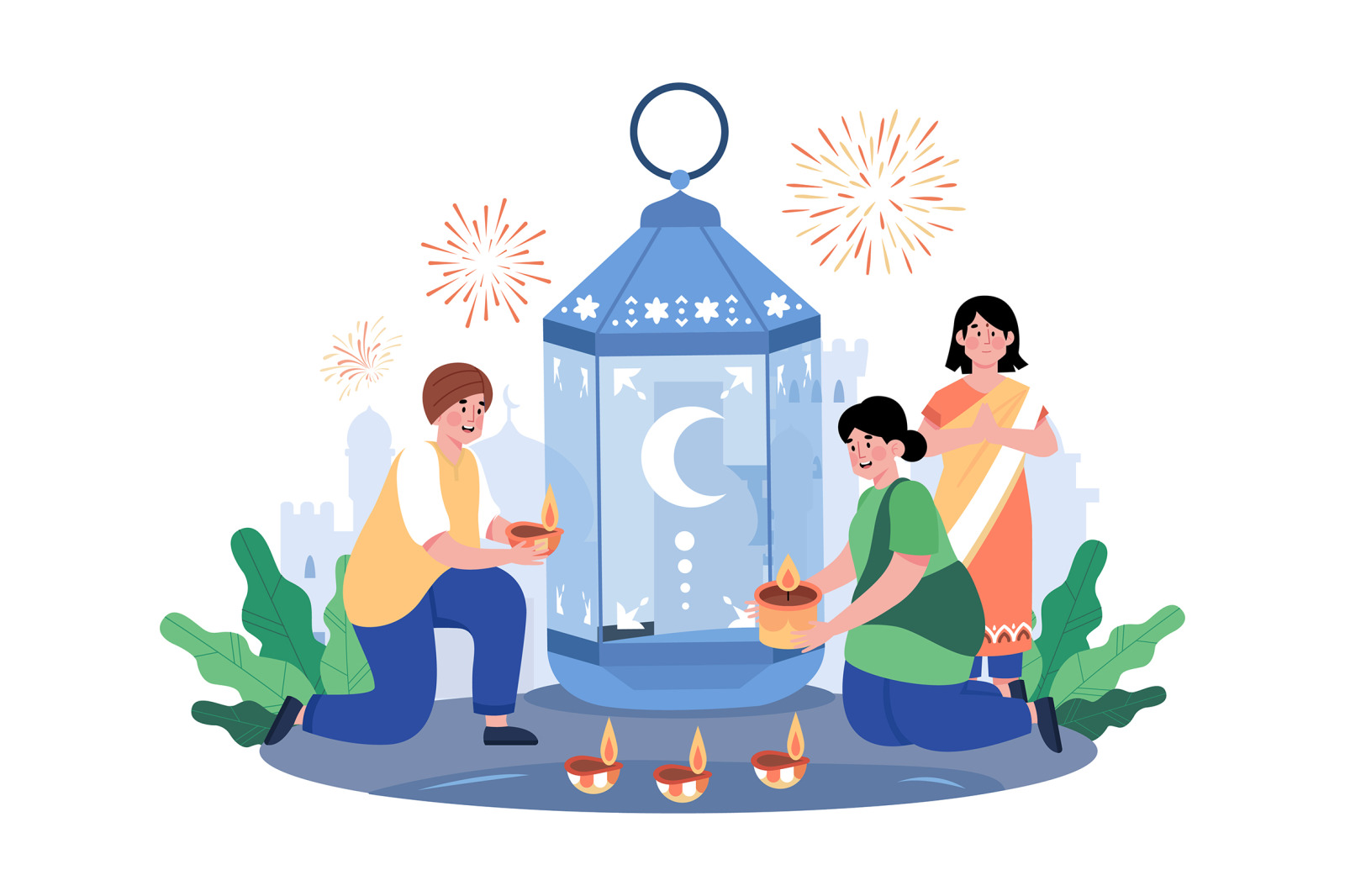 M661_Diwali Celebration Illustration Pack M661_Diwali Celebration Illustration Pack