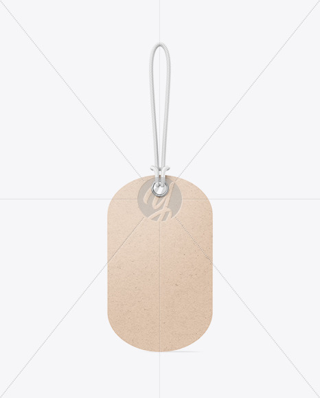 Kraft Paper Label With Rope Mockup