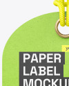 Kraft Paper Label With Rope Mockup