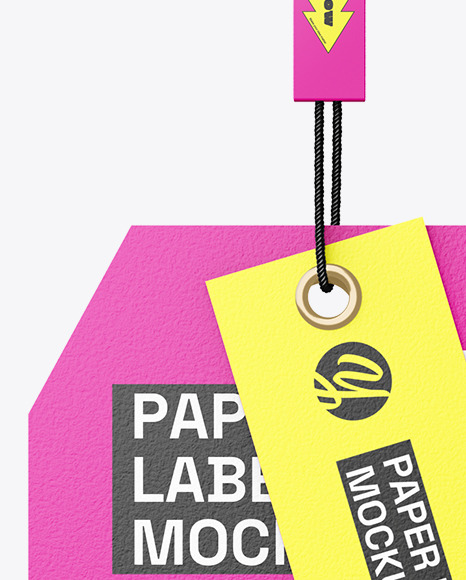 Paper Hang Tag Mockup