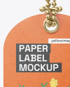 Kraft Paper Label Tag Mockup