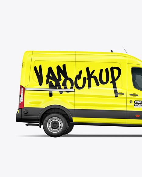 Panel Van Mockup - Side View