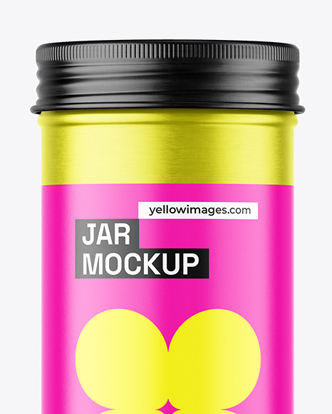 Metallic Jar Mockup Metallic Jar Mockup