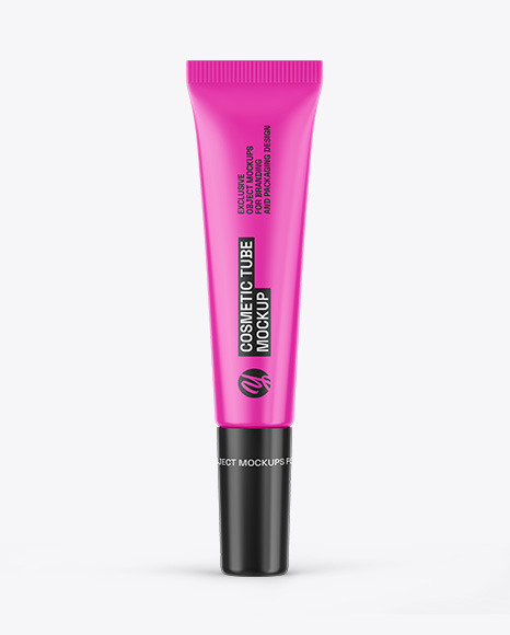 Glossy Cosmetic Tube Mockup