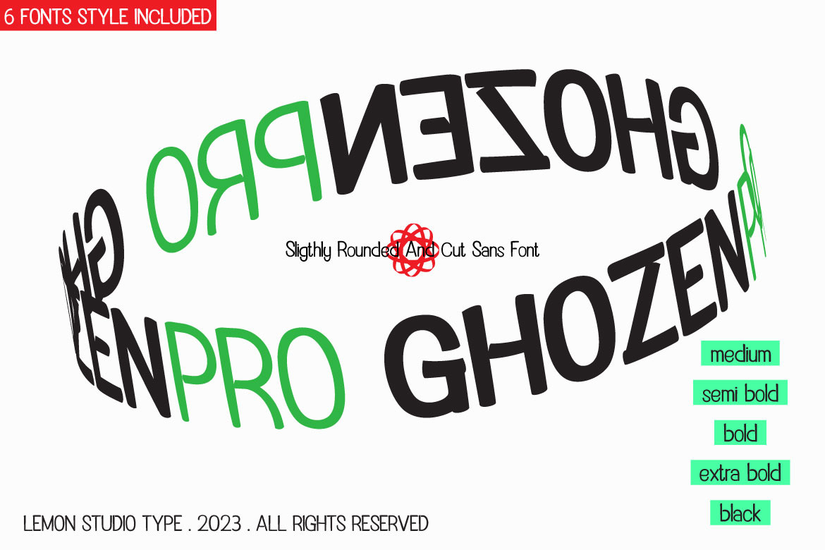 Ghozen Pro Font