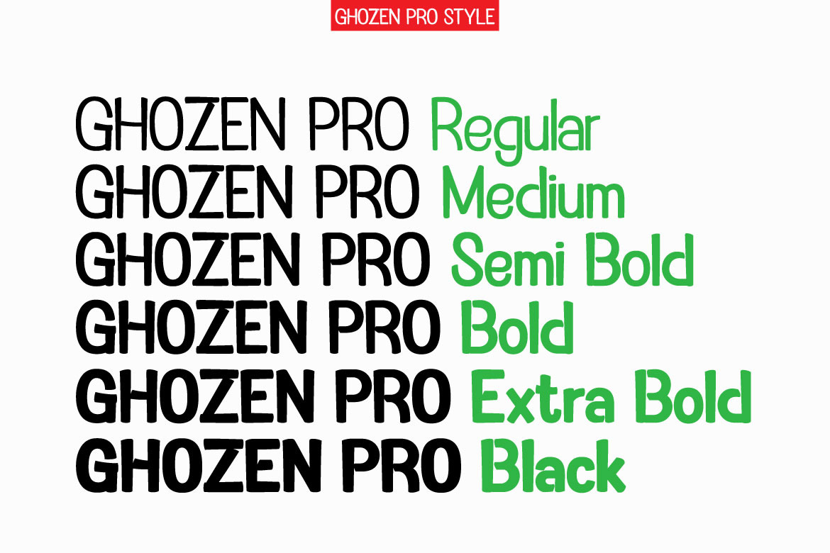 Ghozen Pro Font