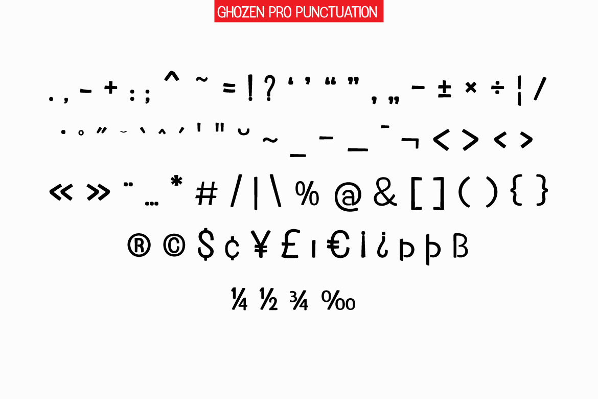 Ghozen Pro Font