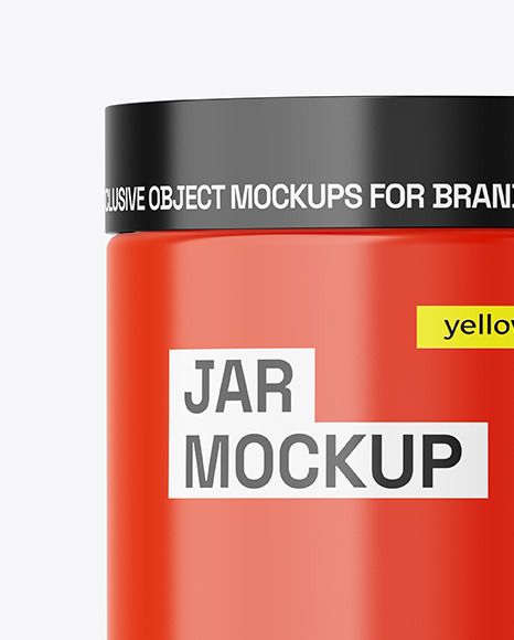 Glossy Jar Mockup