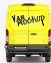 Panel Van Mockup - Back View