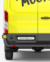 Panel Van Mockup - Back View