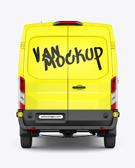 Panel Van Mockup - Back View