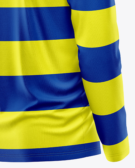 Men's Long Sleeve Polo Shirt Mockup