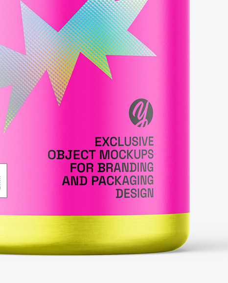 Metallic Jar Mockup Metallic Jar Mockup