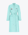 Women's Terry Bathrobe Mockup - Front View