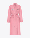 Women&#039;s Terry Bathrobe Mockup - Front View