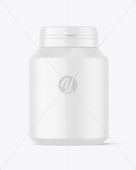 Matte Pills Jar Mockup