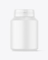 Matte Pills Jar Mockup