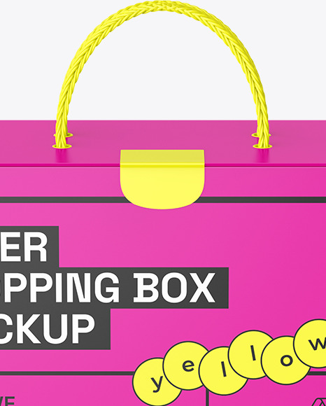 Carton Shopping Box Mockup