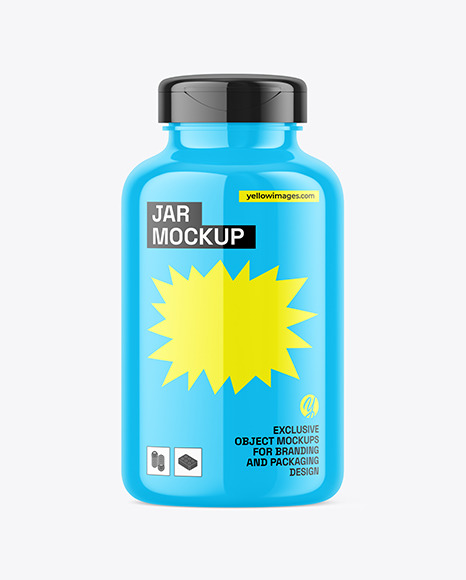 Glossy Jar Mockup