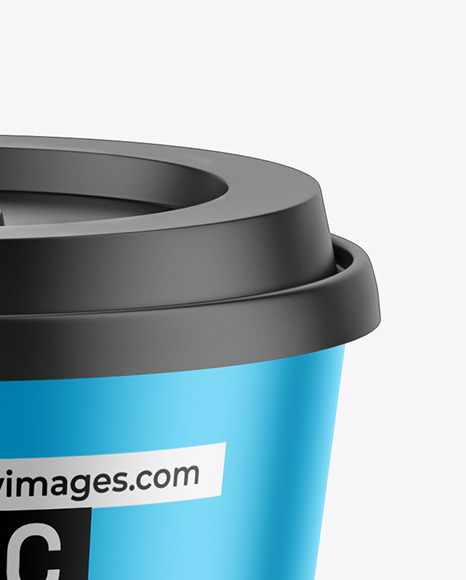 Metallized Cup With Flex Straw Mockup