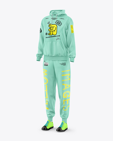 Women's Sport Suit Mockup - Half Side View