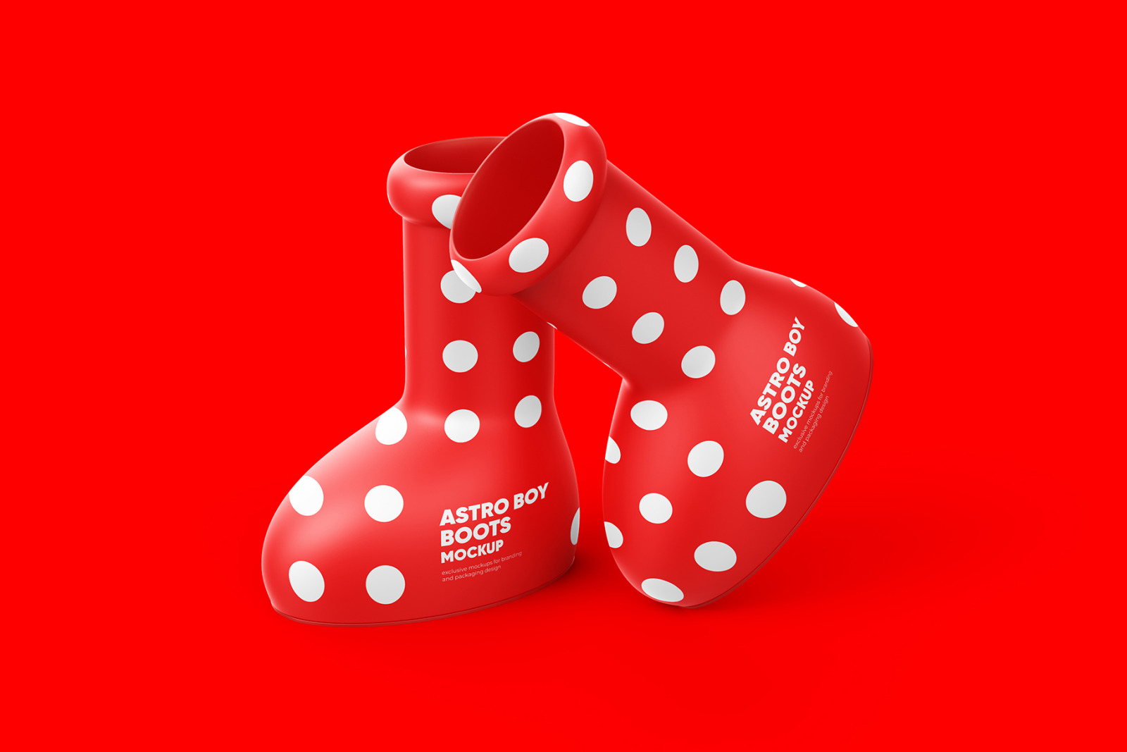 Astro Boy Boots Mockup - 2 PSD Astro Boy Boots Mockup - 2 PSD