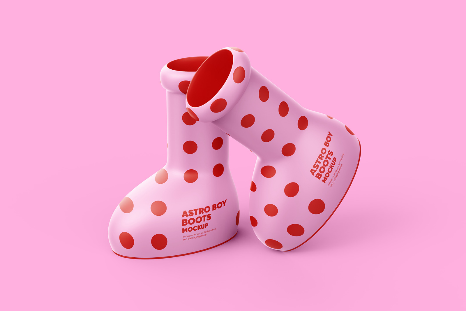 Astro Boy Boots Mockup - 2 PSD Astro Boy Boots Mockup - 2 PSD