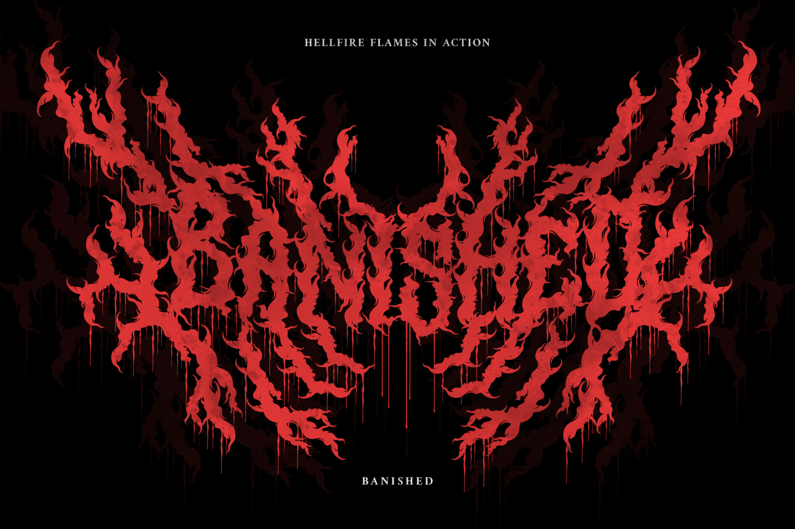 Hellfire Flames | Death Metal Font