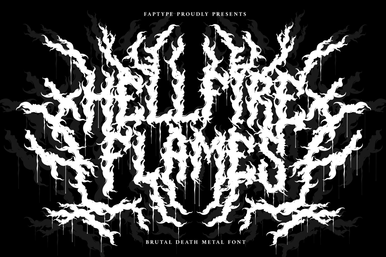 Hellfire Flames | Death Metal Font