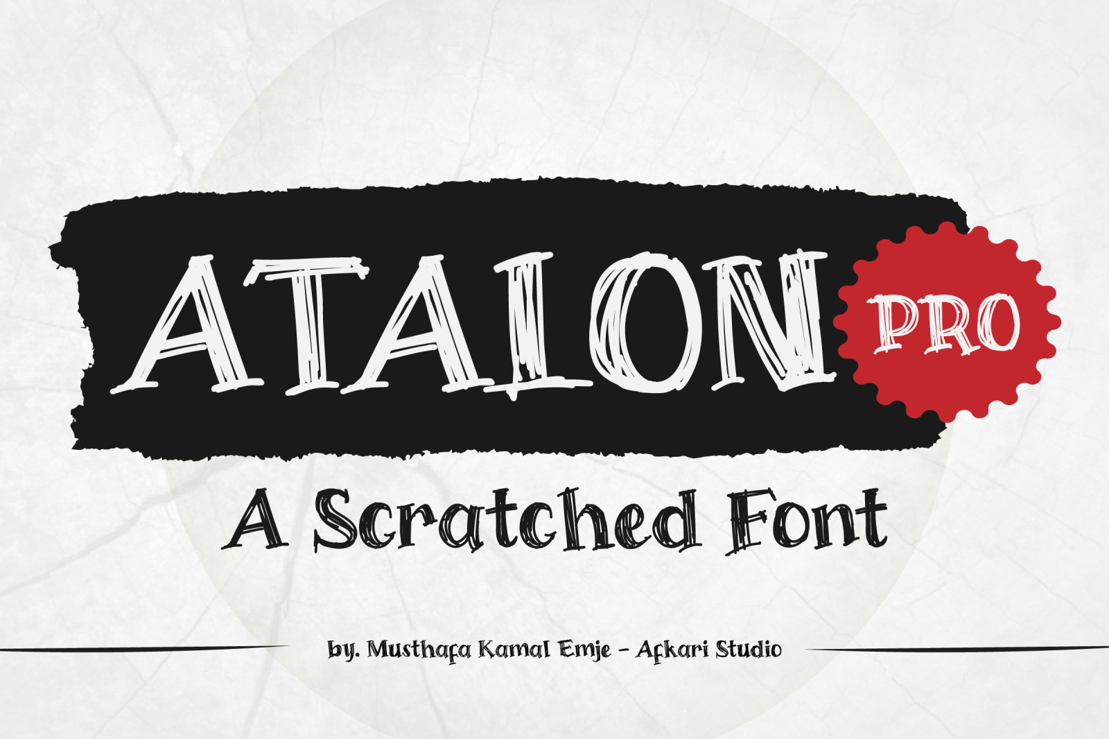 Atalon A Scratch Font