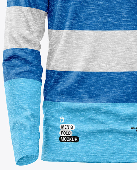 Men's Long Sleeve Polo Shirt Mockup