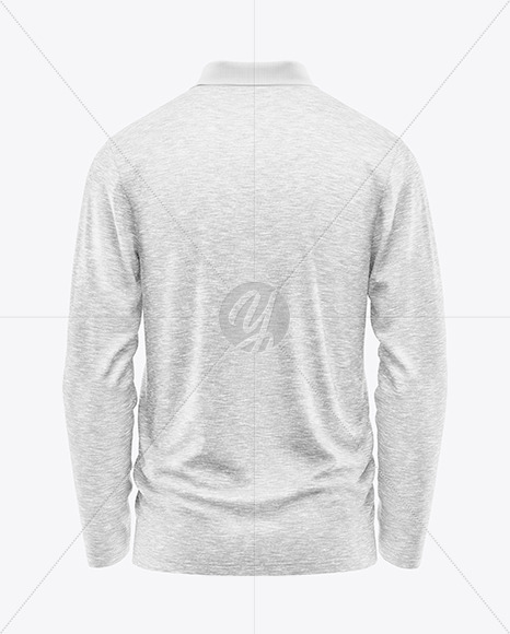 Men's Long Sleeve Polo Shirt Mockup