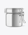 Metallic Jar w/ Clamp Lid Mockup
