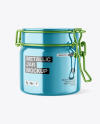 Metallic Jar w/ Clamp Lid Mockup