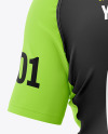 Men's Short Sleeve Cycling Jersey Mockup - Back View