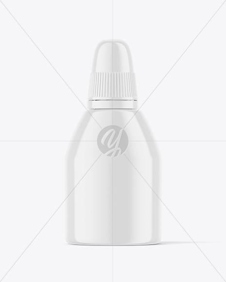 Glossy Nasal Spray Bottle Mockup