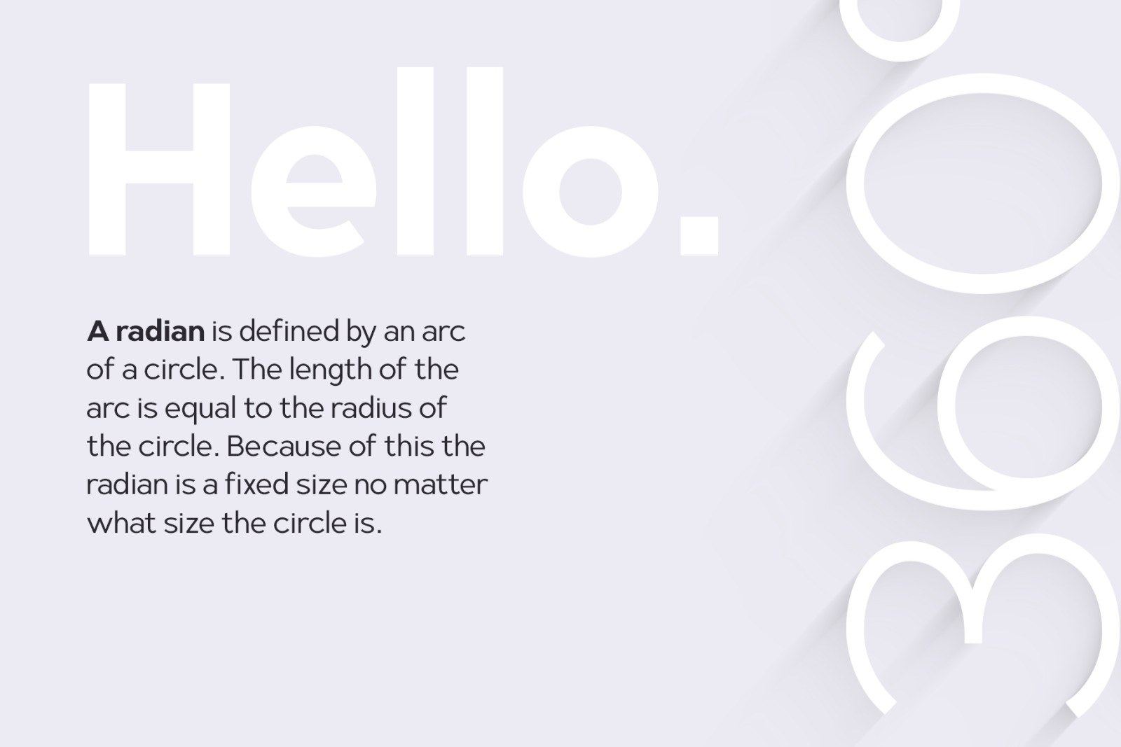 Radian | A Geometric Sans Serif Typeface Radian | A Geometric Sans Serif Typeface