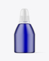 Frosted Colored Nasal Spray Bottle Mockup