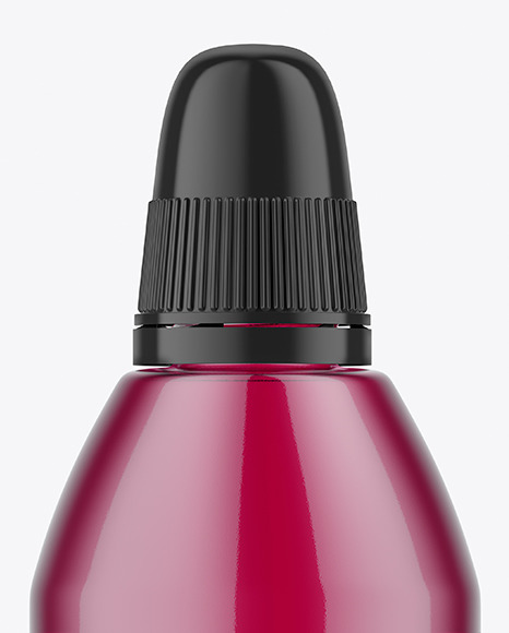 Colored Nasal Spray Bottle Mockup