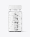 Clear Plastic Pills Jar Mockup